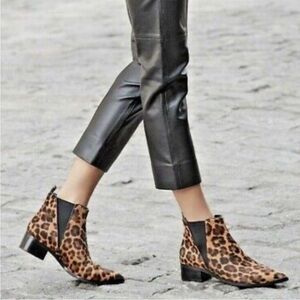 Marc Fisher Leopard Print Ankle Booties